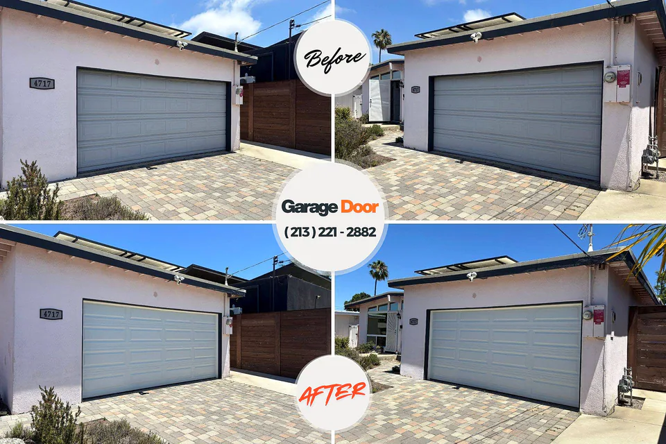 Before and after: garage door repair White Mountain Lake, AZ